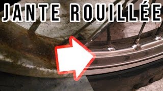 Tuto  RÉNOVATION JANTE de MOTO ROUILLÉ [upl. by Secilu777]