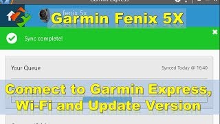 Garmin  Connect to Garmin Express WiFi and Update Version [upl. by Aihseuqal]