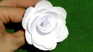 CÓMO HACER una FLOR DE PAPEL EN 5 MINUTOS [upl. by Phelps294]