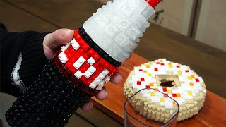 Lego Donuts and Coke  Lego In Real Life 3  Stop Motion Cooking ＆ ASMR [upl. by Claudie320]