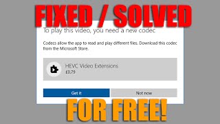 HOW TO Play HEVC H265 Videos On A Windows 10 PC for Free [upl. by Pozzy]