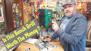 Parkside  Scheppach DP60 Electronic Bench Drill Review [upl. by Arotahs]