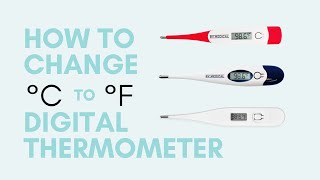 How to Change Celsius to Fahrenheit on Digital Thermometer [upl. by Niotna]