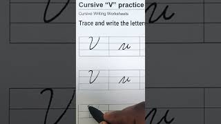 Trace and write the letter V [upl. by Ertnod]