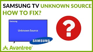 Samsung Unknown Sources Blue Screen Issue Fix  How to Fix Samsung TV Unknown Sources [upl. by Ynaittirb]