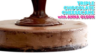 Annas Triple Chocolate Cheesecake Recipe UNCUT [upl. by Laufer]