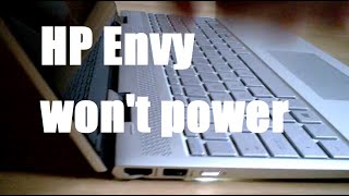 HP Envy Laptop wont power up  complete disassembly amp repair broken power button [upl. by Hamrnand]