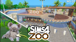 FUNCTIONAL ZOO Sims 4 Build  NO CC  Getting Ready For Sims 4 Cottage Living  Sims 4 Community Lot [upl. by Dav405]