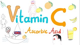 Vitamin C Ascorbic acid Biochemical functions and Scurvy mnemonic DeHydroASCORBATE [upl. by Anoiuq79]