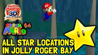 Super Mario 64 3D AllStars All Star Locations In Jolly Roger Bay [upl. by Melony]