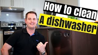 HOW TO CLEAN YOUR DISHWASHER QUICK amp EASY [upl. by Narba]