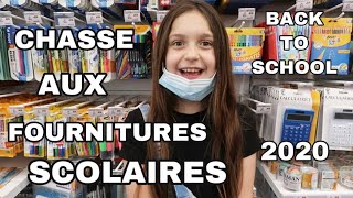 CHASSE AUX FOURNITURES SCOLAIRE 2020  BACK TO SCHOOL  1 [upl. by Pish]