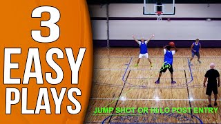 3 EASY and EFFECTIVE Youth Basketball Plays [upl. by Izmar399]