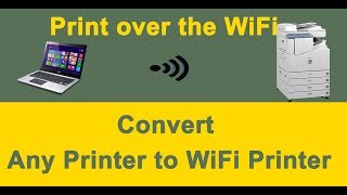 How to Connect Printer to WiFi Router  Convert Any Printer To WiFi Printer using Ethernet Port [upl. by Anua]