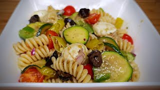 SALADE DE PATES AUX SAVEURS MEDITERRANEENNES  FOOD IS LOVE [upl. by Atilemrac]