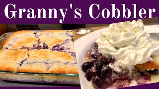 Grannys OldFashioned Cobbler Recipe  Blueberry and Pineapple Cobbler [upl. by Nahtiek]