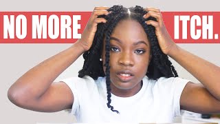 HOW TO COMPLETELY STOP THE ITCH IN PROTECTIVE STYLES THE 4 CAUSES amp SOLUTIONS [upl. by Perrie]