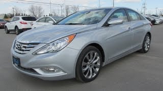 2013 Hyundai Sonata Limited 20T Navigation Start up Walkaround and Vehicle Tour [upl. by Llehsar]