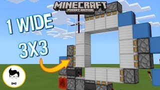 Minecraft BE PERFECT 3X3 PISTON DOOR PEXboxWindows10Switch [upl. by Eckart]