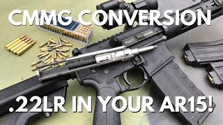 CMMG 22LR AR Conversion Bolt  Shoot 22LR Through Your AR15 [upl. by Reg]