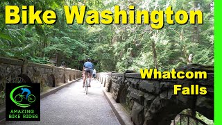 25 Minute Virtual Bike Ride  Whatcom Falls Park  Washington  Indoor Cycling Workout [upl. by Aisital]