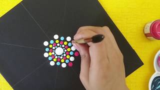 Mandala Dot Art For Beginners  Simple amp Easy Mandala [upl. by Aivilo631]