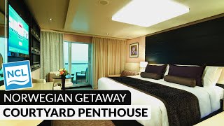 Norwegian Getaway  Haven Courtyard Penthouse with Balcony Full Tour amp Review 4K  Category HF [upl. by Lindberg]