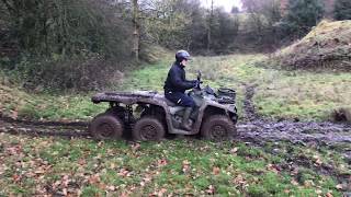 CanAm 6X6 450T ATV in action [upl. by Salot]