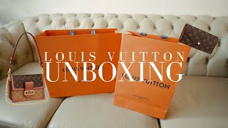 Louis Vuitton Double Unboxing Dauphine MM amp Sarah Wallet [upl. by Pol]