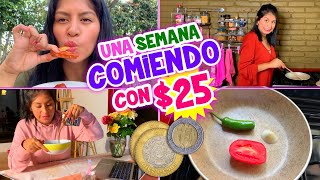 Comiendo UNA SEMANA con solo 25 PESOS● ¡TODO está MÁS CARO  CONNY MERLIN [upl. by Enrobso806]