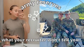 WHAT YOU NEED TO KNOW BEFORE JOINING THE ARMY RESERVES [upl. by Sitoel665]