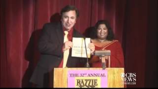 Adam Sandler sweeps Razzies [upl. by Akirre935]