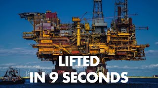 ‘There We Go’ – Lifting 25000 tonnes in 9 seconds  Brent Bravo Lift [upl. by Eidnyl829]