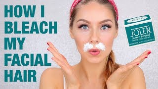 HOW TO BLEACH YOUR FACIAL HAIR [upl. by Wanda]