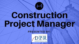 Construction Project Manager [upl. by Ahsinan]