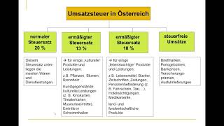 Die Umsatzsteuer in Österreich [upl. by Graubert]