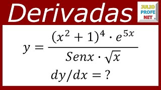 DERIVACIÓN LOGARÍTMICA  Ejercicio 2 [upl. by Lseil]