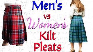 Mens vs Womens Kilt Pleating [upl. by Biggs]