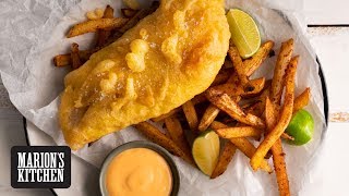 How To Make The Ultimate Crispy Fish amp Chips  Marions Kitchen [upl. by Ronica]