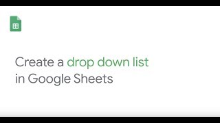 Create a drop down list in Google Sheets [upl. by Carisa]