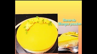 🥭🥭Bavarois Mangue passion 🥭🥭Bavarian Mango passion fruit 🥭🥭Entremet Mangue passion 🥭🥭 [upl. by Notak]