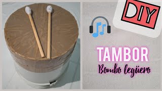 DIY Tambor  Bombo legüero con materiales reciclados [upl. by Eenafit]