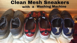 How to Clean Mesh Sneakers in the Washing Machine [upl. by Ulrika962]