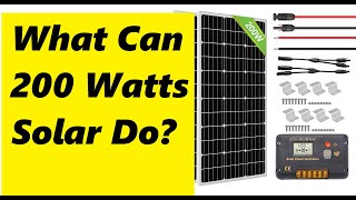 What Can 200 Watts Solar Do RV [upl. by Jo62]