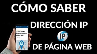 Cómo Saber la Dirección IP de una Página Web [upl. by Garvin]