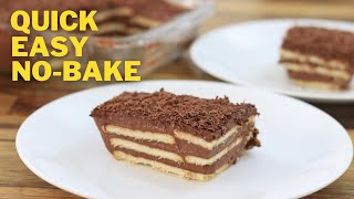 Chocolate Biscuit Pudding Recipe [upl. by Ellerud]