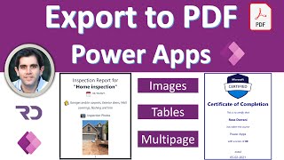 Power Apps Export to PDF [upl. by Bound]