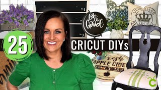 25 MIND BLOWING DIY Projects You Can Make w a CRICUT [upl. by Arocal]