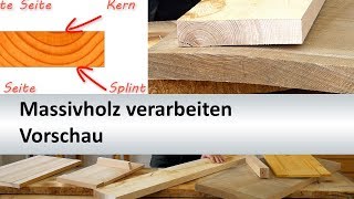 Teaser zum Onlinekurs quotMassivholz richtig verarbeitenquot [upl. by Asiar]