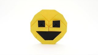 ORIGAMI SMILING FACE EMOJI 😃 Jo Nakashima [upl. by Rosenquist]